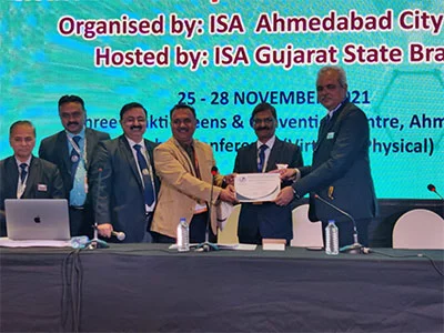 ISA Noida bags the Award for Best New Branch at Gujrat ISACON 2021